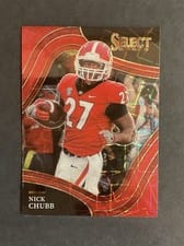 2022 Panini Select Draft Picks Nick Chubb #145 card