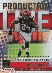 2023 Donruss Production Line Nick Chubb #PDL-10 card