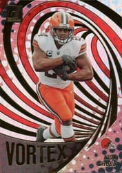 2023 Donruss Vortex Nick Chubb #VOR-13 card