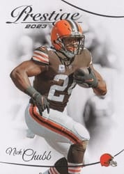 2023 Panini Prestige Base Set Nick Chubb #76 card