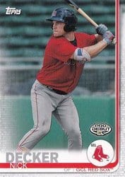 2019 Topps Pro Debut Base Set Nick Decker #65 card