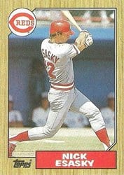 1987 Topps Base Set Nick Esasky #13 card