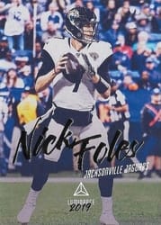 2019 Panini Luminance Base Set Nick Foles #67 card
