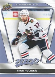 2025-26 Upper Deck MVP Base Set Nick Foligno #38 card