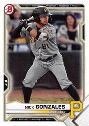 2021 Bowman Draft Base Set Nick Gonzales #BD-16 card