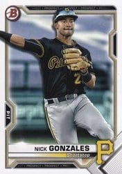 2021 Bowman Prospects Nick Gonzales #BP-34 card