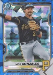2021 Bowman Sapphire Edition Base Set Nick Gonzales #BCP-34 card