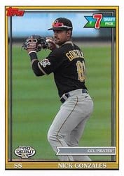 2021 Topps Pro Debut Base Set Nick Gonzales #PD-156 card