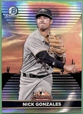 2022 Bowman Chrome 2021 AFL Fall Stars Nick Gonzales #AFLS-9 card