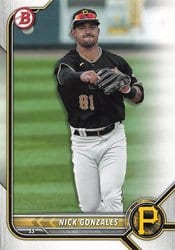 2022 Bowman Prospects Nick Gonzales #BP-77 card