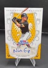 2024 Panini Crusade Apprentice Signatures Nick Gonzales #AS-NGL card