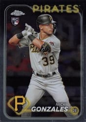 2024 Topps Chrome Base Set Nick Gonzales #72 card