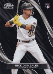 2024 Topps Chrome Black Base Set Nick Gonzales #22 card