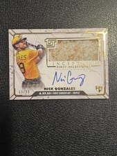 2024 Topps Inception MLB First Milestones Autographed Relic Nick Gonzales #FMAR-NG card