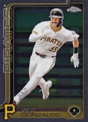 2025 Topps Chrome Base Set Nick Gonzales #222 card