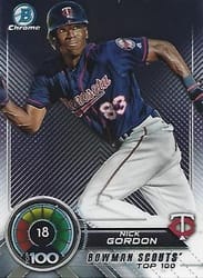 2018 Bowman Scouts Top 100 Nick Gordon #BTP-18 card