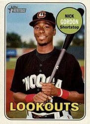 2018 Topps Heritage Minor League Base Set Nick Gordon #151 card