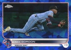 2022 Topps Chrome Sapphire Edition Base Set Nick Gordon #598 card