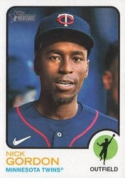 2022 Topps Heritage Base Set Nick Gordon #599 card