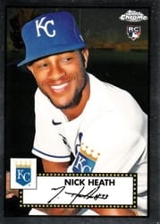 2021 Topps Chrome Platinum Anniversary Base Set Nick Heath #45 card