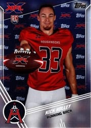2020 Topps XFL Base Set Nick Holley #158 card