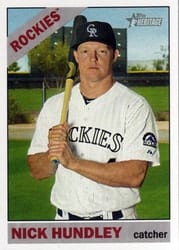 2015 Topps Heritage Base Set Nick Hundley #649 card