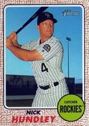 2017 Topps Heritage Base Set Nick Hundley #73 card