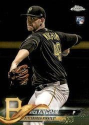 2018 Topps Chrome Update Base Set Nick Kingham #HMT14 card