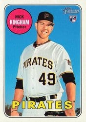 2018 Topps Heritage Base Set Nick Kingham #651 card