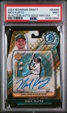 2024 Bowman Draft Bowman In Action Autographs Nick Kurtz #BIA-NK card