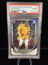 2025 Bowman Chrome Nick Kurtz #93 card