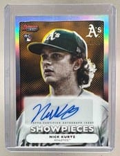 2025 Bowman's Best Bowman Showpieces Autographs Nick Kurtz #BSA-NK card
