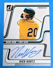 2025 Donruss Next Day Autographs Nick Kurtz #ND-NK card