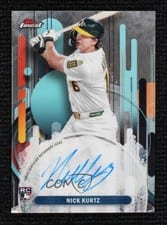 2025 Finest Autographs Nick Kurtz #FA-NK card