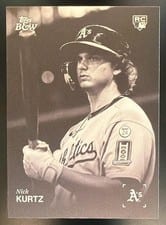 2025 Topps Black & White Base Set Nick Kurtz #4 card