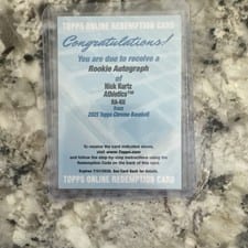 Nick Kurtz 2025 Topps Chrome Rookie Autograph #RA-KU