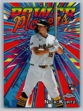 2025 Topps Chrome Update Power Players Nick Kurtz #PP-30 card