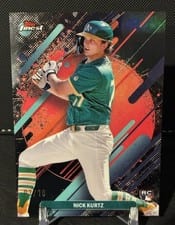2025 Topps Finest Nick Kurtz Black Refractor #252 card