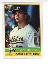 2025 Topps Heritage High Number Nick Kurtz #706 card