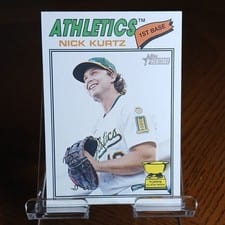 2025 Topps Heritage Real One Autographs Nick Kurtz #ROA-KU card