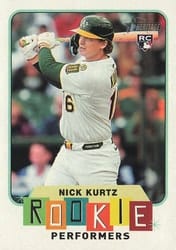 2025 Topps Heritage Rookie Performers Nick Kurtz #RP-7 card