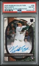 2025 Topps Museum Collection Archival Autographs Nick Kurtz #AA-NK card