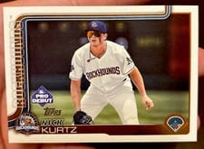 2025 Topps Pro Debut Autographs Nick Kurtz #PD-1 card
