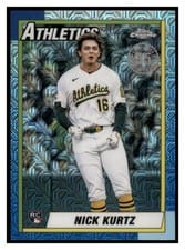 2025 Topps Update 1990 Topps Chrome Baseball Nick Kurtz #U90C-93 card