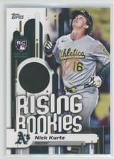 2025 Topps Update Rising Rookies Relics Nick Kurtz #RRR-NK card