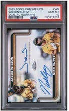 2025 Topps Chrome Update Dual Autographs Nick Kurtz / Jacob Wilson #DA-WK card
