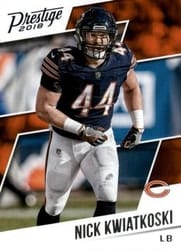 2018 Panini Prestige Base Set Nick Kwiatkoski #133 card