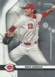 2020 Bowman Sterling Base Set Nick Lodolo #BPR-10 card