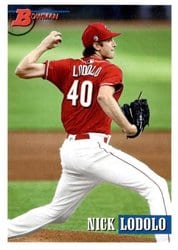 2021 Bowman Heritage Base Set Nick Lodolo #225 card