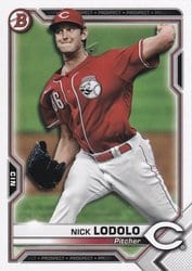 2021 Bowman Prospects Nick Lodolo #BP-20 card